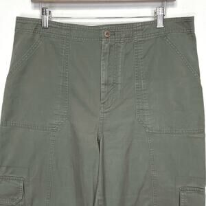 Olive Green Cargo Pants Abercrombie & Fitch Womens 14 Utility Straight Leg Y2K